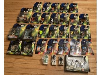 HUGE Lot Of Vintage STAR WARS Action Figures, Play Sets, And Mail Away Figures- All Mint On Card