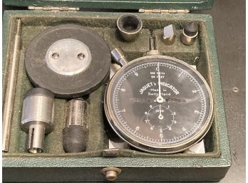 Vintage Jacquet's Machinists Speed Indicator With Case And Extras