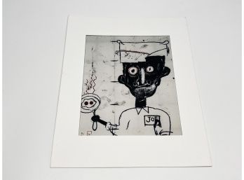 Small Basquiat 'Eyes And Eggs' Print 8 X 10