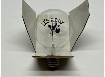 Vintage It's A A Boy Light Bulb