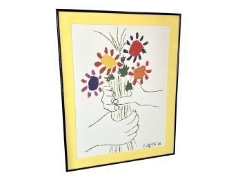 Picasso 'Bouquet Of Peace' Print 28 X 22