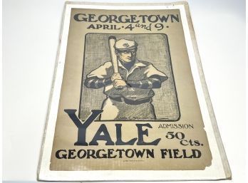 Photo Lithograph Georgetown & Yale Baseball