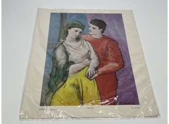 Vintage Picasso Print 'The Lovers' 16 X 14  (In Plastic)