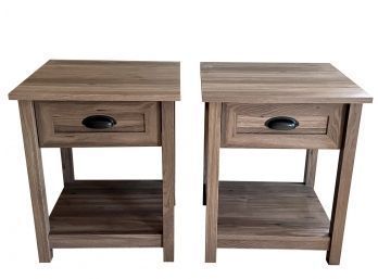 Contemporary Rustic Style Nightstands/Side Tables