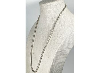 Fine Contemporary Sterling Silver Slinky Style 925 Chain Necklace 20'