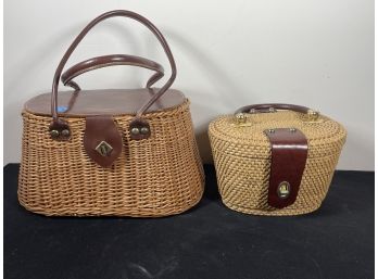 NANTUCKET STYLE PURSE AND CREEL FORM PURSE