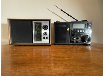 GRUNDIG RADIO AND A PANASONIC RADIO