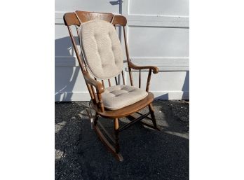 Antique Hitchcock Rocking Chair With Cushions