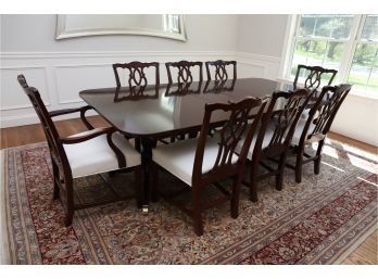 Drexel Heritage Dining Room Table & Eight Chairs
