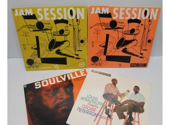 Four From The Verve Label Louis Armstrong Meets Oscar Peterson, Soulville Ben Webster, Jam Session #3 & #4