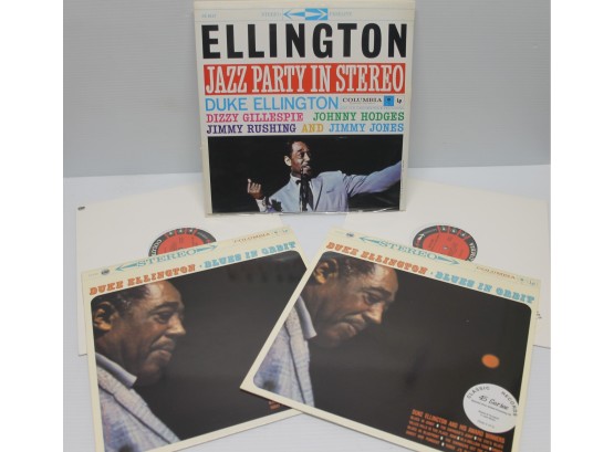 Duke Ellington SEALED Jazz Party In Stereo & Blues In Orbit 45rpm On Columbia Records TAS List 100 Jazz