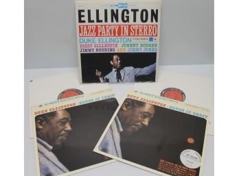 Duke Ellington SEALED Jazz Party In Stereo & Blues In Orbit 45rpm On Columbia Records TAS List 100 Jazz