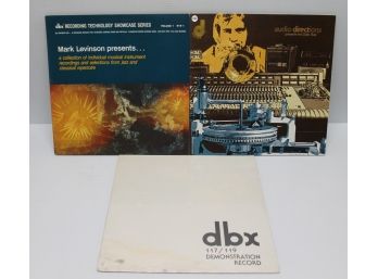 Two Dbx Encoded Albums From Mark Levinson & SEALED Dbx Demo W/ Audio Directions Grab Bag Direct Disk Mastering