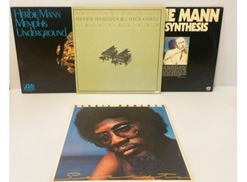 Herbie Hancock & Chick Corea White Label Promo In Concert & Secrets, Herbie Mann Be Bop & Memphis - TAS LIST