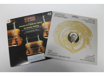 Stokowski Bartok Imported 45rpm Recording & Beatles Medley Direct Mastering 45rpm Record - TAS List Top 100