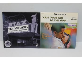 Staples Singers On Stax 45rpm Records & Vince Guaraldi Black Orpheus 45rpm On Fantasy Records Top 100 #047