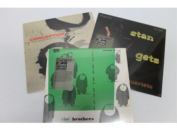 Lot Of Three SEALED Prestige Records Stan Getz Quartets & Brothers, & Conceptions Miles Davis Limited Edition