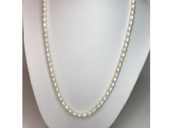 Lovely Genuine Cultured Baroque Pearl Necklace Bracelet & Set - Necklace Is 19' - Bracelet Is Elastic