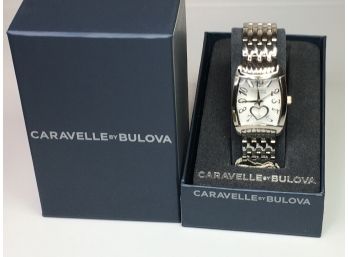 Beautiful Brand New $119 Retail Price Ladies CARAVELLE / BULOVA Tank Style Watch - New In Box - Great Gift !