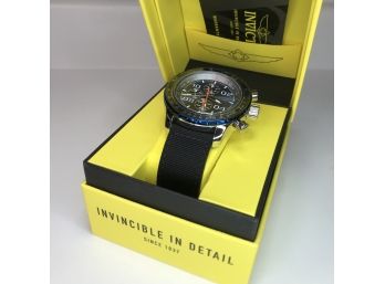 Amazing INVICTA AVIATOR / PILOTS Watch - Chronograph - Black Nylon Strap - $695 Retail Price - GREAT GIFT !