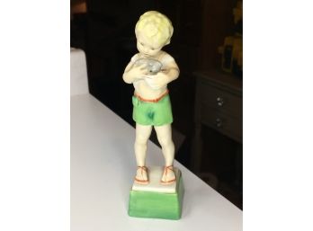 Cute Antique ROYAL WORCESTER Figurine - Fridays Child Is Loving And Giving - Hand Painted - Made In England