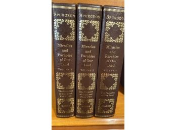 A Set Of  Three Books  - Miracles And Parables Of Our Lord Vol. 1,2,3 Spurgeon, Baker Books