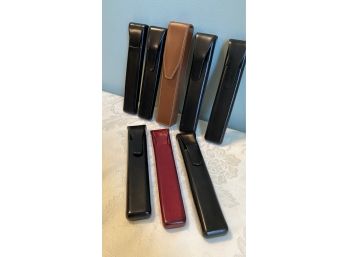A Set Of Nine Brand New  Leathers Pen Cases Made In Florence Italy