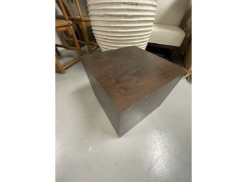 Wood Cube End Table / Plant Stand