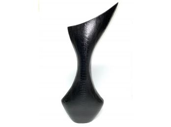 R&Y Augousti Leather Vase Circa 1980s