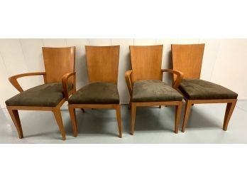 Dakota Jackson Design - Scandinavian Modern Microfiber Seated Dining Chairs