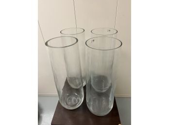 Global Views Clear Glass Vases