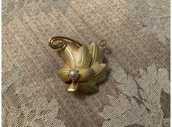 Gold Filled Double Leaf Pin - Lot #2