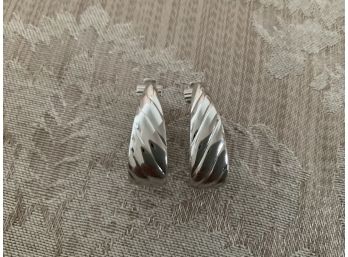 Monet Silvered Earrings - Lot #25