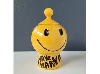 Original 1971 Mccoy Pottery Have A Nice Day Cookie Jar