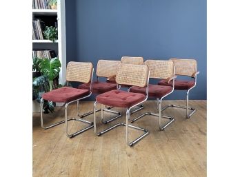 (Set 6) 70s Marcel Breuer Style Cesca Chairs