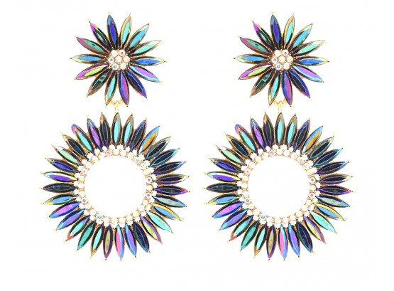 Stunning Multi-color Hoops