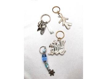 Grouping Of Nordstrom's Holiday & Winter Theme Keychains