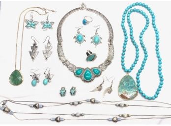 Southwestern Jewelry Grouping - 12 Pieces