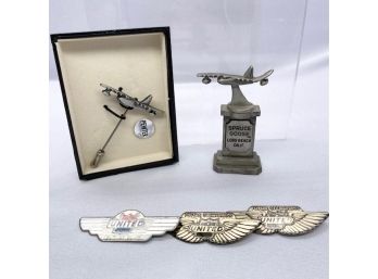 Spruce Goose Memorabilia And Pilot Wings