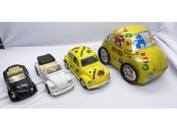 Collectable VW Die Cast Cars And M&M Tin