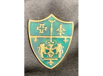 Coat Of Arms Heraldry Brooch Lions Maltese Cross Fler De Lis