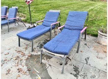Pair Of Chaise Loungers Pair A