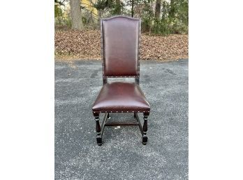 Single Dark Rustic Brown Dining Chair
