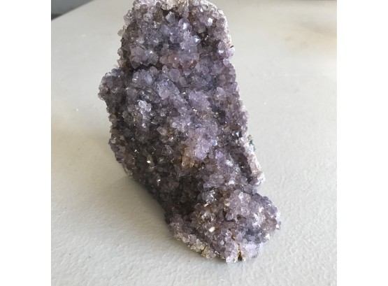 2LB, Amethyst Crystal Geode, 5 Inches Tall By 4 Inches Wide