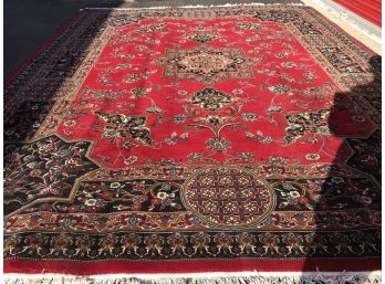 Tabriz. AryanPersian Carpet, 9 Feet By 13 Feet , Machine Made , Like New