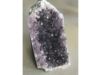 2LB,Amethyst Crystal Geode, 5 Inches By 4 Inches