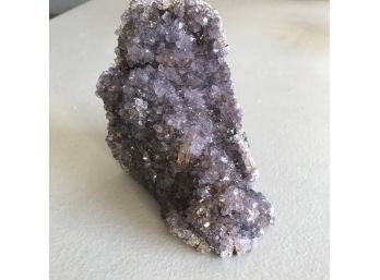 2LB, Amethyst Crystal Geode, 5 Inches Tall By 4 Inches Wide