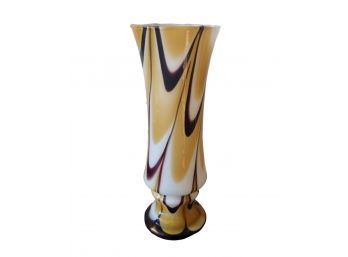 Beautiful Vintage Mid Century Murano 13' Swirl Vase