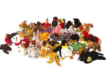 Group  3  Lot Of 40 TY Beanie Babies Mint With Original Tags