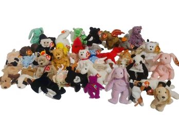 Group 1  Lot Of 40 TY Beanie Babies Mint With Original Tags